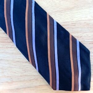 Classic Black and Brown Striped Tie - JOOP!